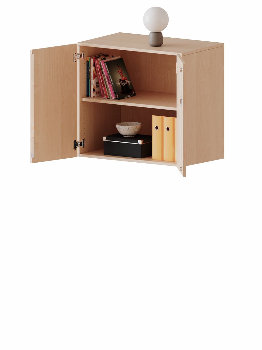 Aufsatzschrank zweitürig 2 OH, ohne MW, 2 Breiten, 4 Dekore